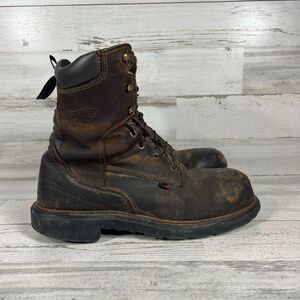 Red Wing Men Dynaforce 2203 Safety Boots Brown Leather Steel Toe Mid‎ Calf US 10